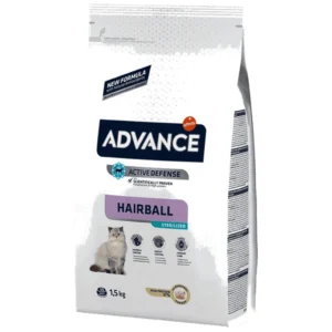 Advance Hairball Ćuretina i Pirinač - hrana za mačke protiv grudvica, 1.5 kg