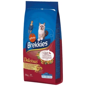 Brekkies Cat Delicious Meat - hrana za mačke, 20 kg