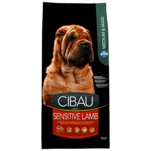 Cibau Medium & Maxi Sensitive, Jagnjetina - suva hrana za osetljive pse srednjih i velikih rasa