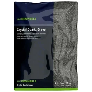 Dennerle Crystal Quartz Gravel Diamond Black - 10 kg