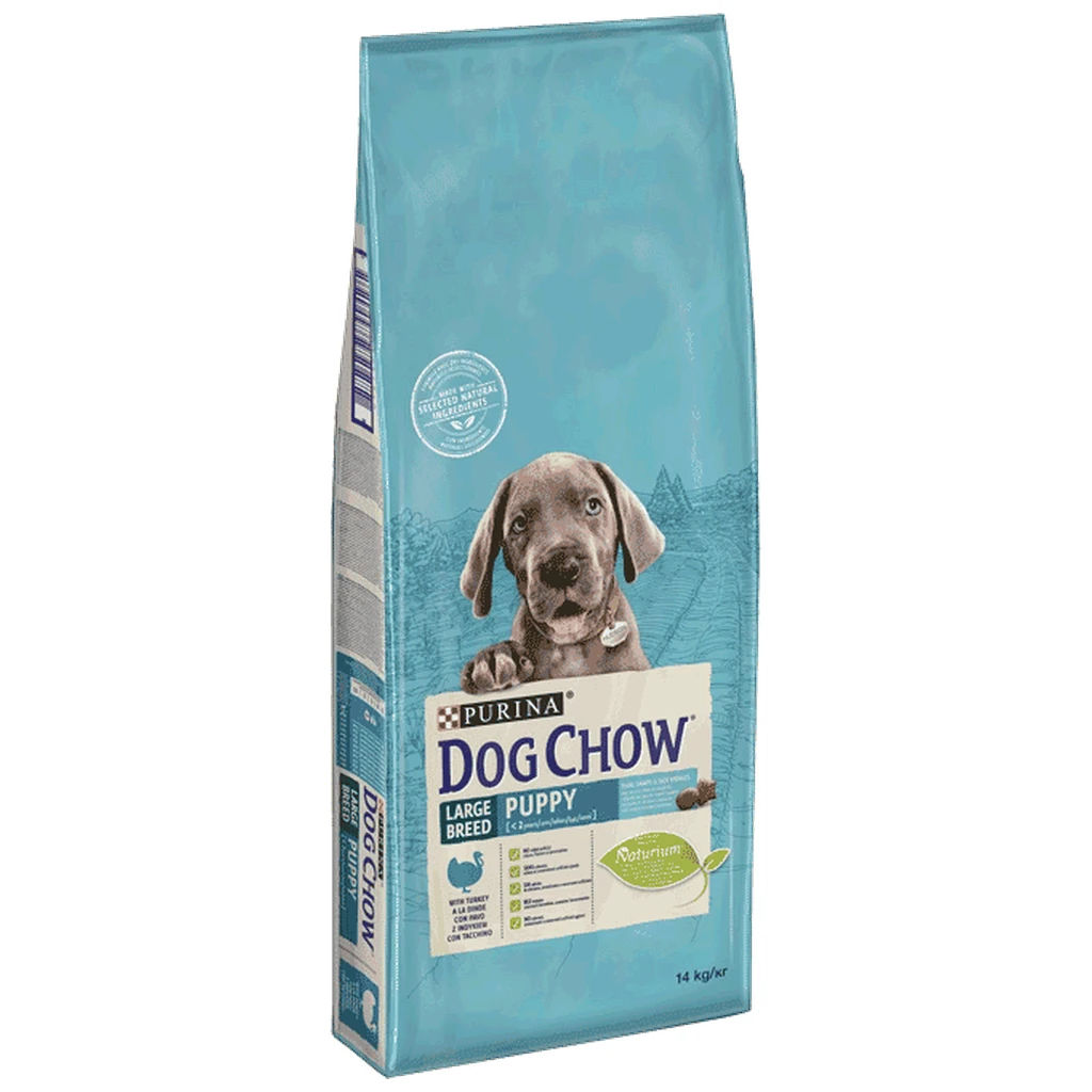 Dog Chow Puppy Large Ćuretina - hrana za štence velikih rasa, 14 kg