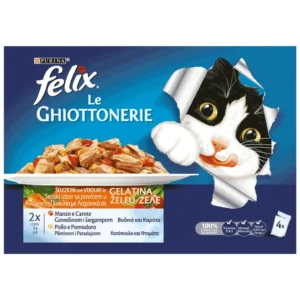 Felix Multipack govedina - multipack konzervirane hrane za mačke, 4 x 85 g