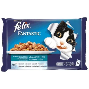 Felix Multipack losos - multipack konzervirane hrane za mačke, 4 x 85 g