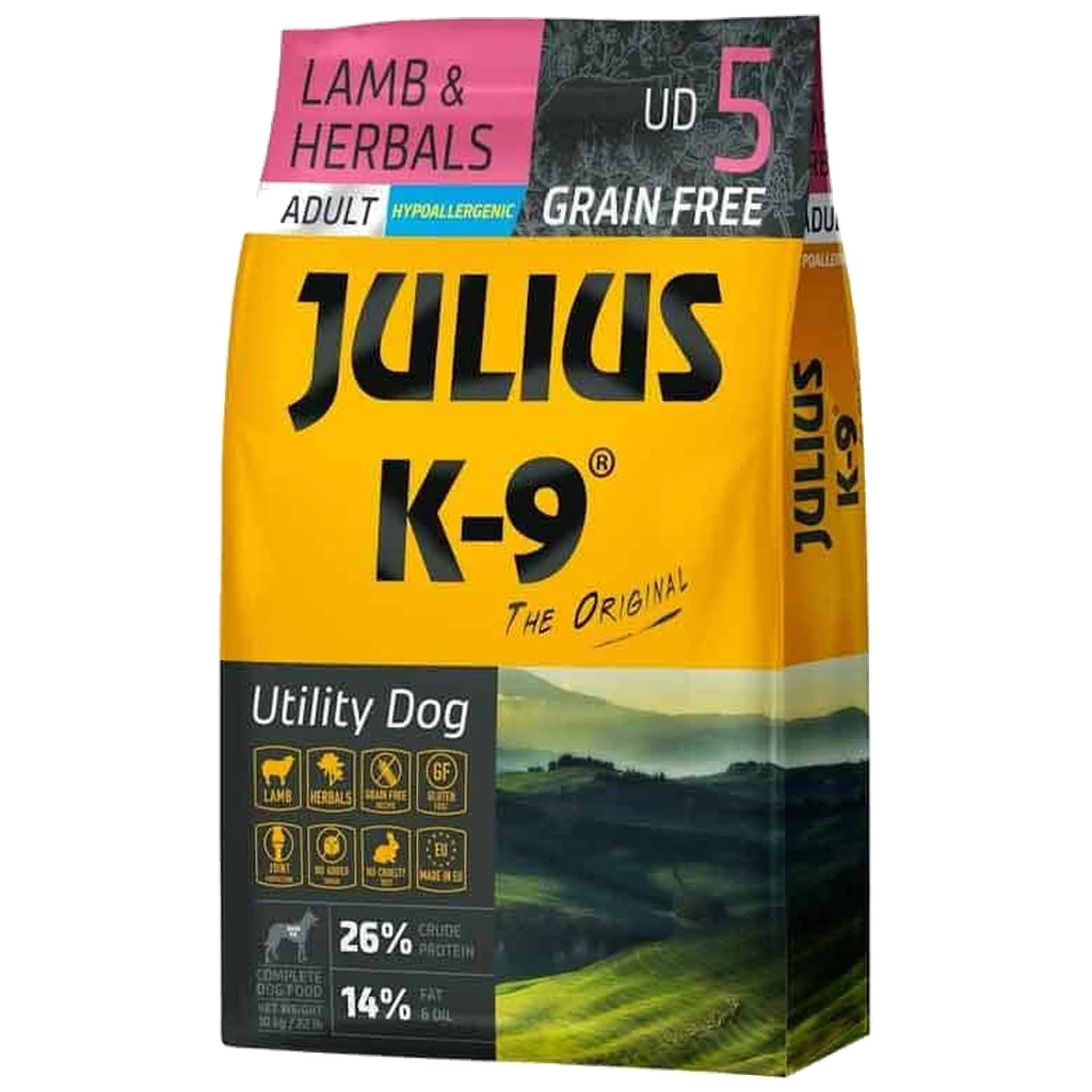 Julius K9 Grain Free Adult - veprovina i brusnica, hrana za pse, 10 kg