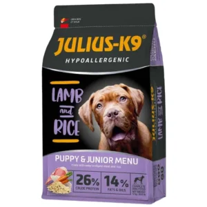 Julius K9 Puppy & Junior Hypoallergenic - jagnjetina i pirinač, hrana za pse, 12 kg