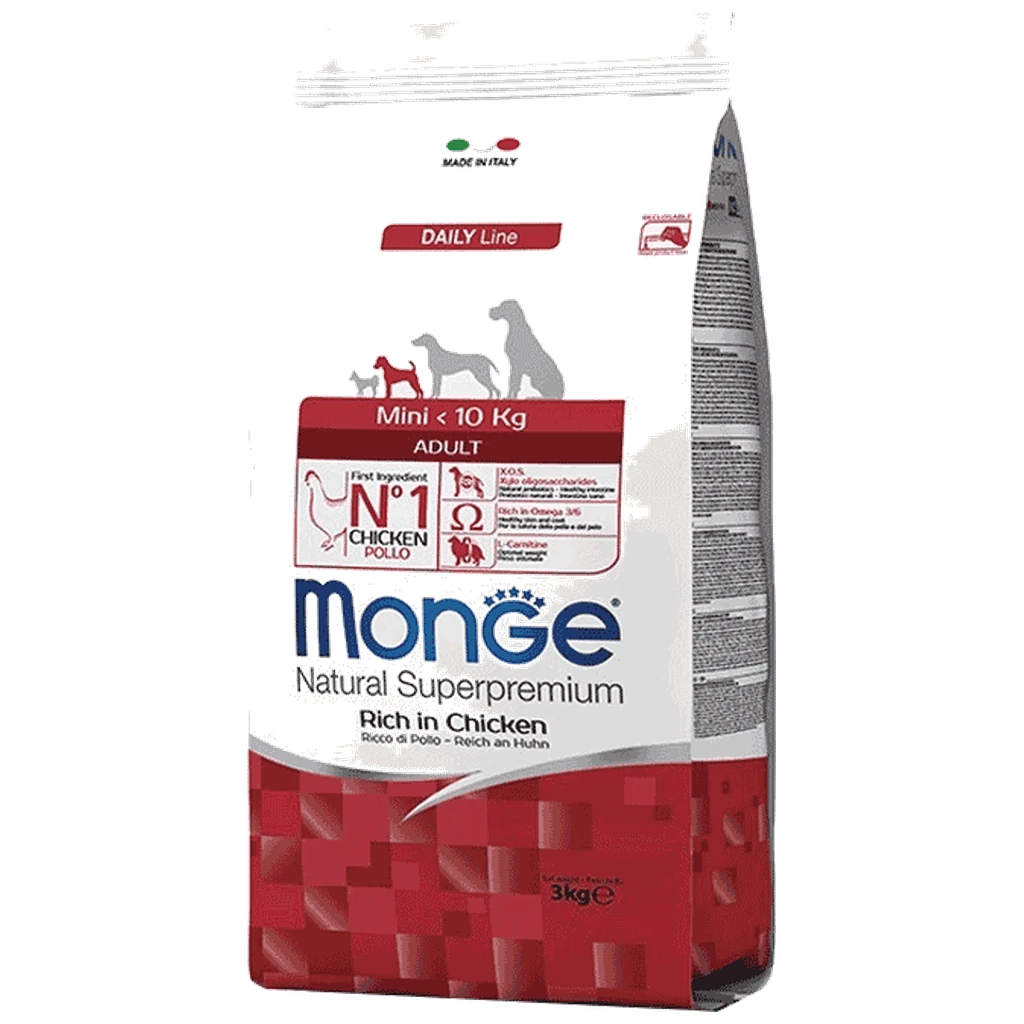 Monge Daily Mini Adult - hrana za odrasle pse malih rasa, piletina