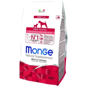 Monge Daily Mini Starter - hrana za štence malih rasa sa piletinom, 1.5 kg