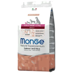 Monge Monoprotein Extra Small Adult - hrana za odrasle pse malih rasa sa lososom i pirinčem, 2.5 kg