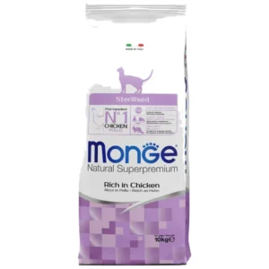 Monge Superpremium Sterilised - hrana za sterilisane mačke, 10 kg