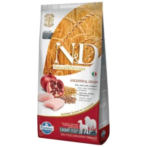 N&D Low Grain Medium/Maxi Light - light hrana za pse srednjih i velikih rasa sa piletinom i narom, 12 kg