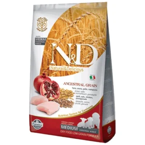 N&D Low Grain Medium Puppy - hrana za štence srednjih rasa, piletina i nar
