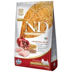 N&D Low Grain Mini Adult - hrana za odrasle pse malih rasa, piletina i nar