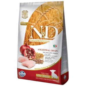 N&D Low Grain Mini Puppy - hrana za štence malih rasa, jagnjetina i borovnica