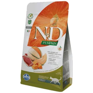 N&D Pumpkin - hrana za odrasle mačke, bundeva i pačetina
