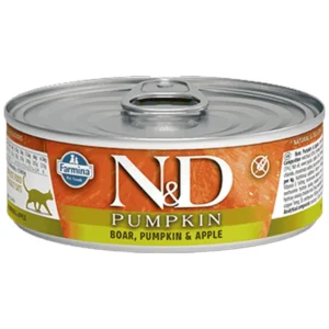 N&D Pumpkin - vlažna hrana za mačke sa bundevom i divljom svinjom, 70 g