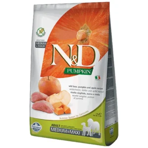 N&D Pumpkin Medium/Maxi Adult - hrana za odrasle pse srednjih i velikih rasa, jagnjetina i borovnica