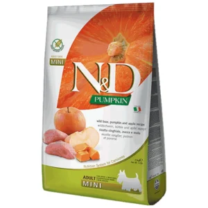 N&D Pumpkin Mini Adult - hrana za odrasle pse malih rasa, divlja svinja i bundeva