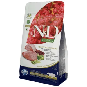 N&D Quinoa Cat Weight Management - hrana za mačke, kontrola težine, kinoa i jagnjetina