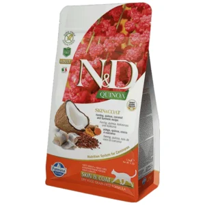 N&D Quinoa Skin and Coat - hrana za mačke, koža i dlaka, kinoa i haringa