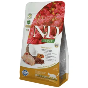 N&D Quinoa Skin and Coat - hrana za pse za zdravu kožu i dlaku sa kinoom i prepelicom, 1.5 kg
