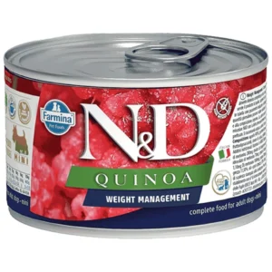 N&D Quinoa Waight Management - konzerva za pse za kontrolu telesne težine sa kinoom i jagnjetinom, 140 g