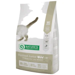 Nature's Protection Dry Feed Junior Sterilised - suva hrana za sterilizovane mačiće, sa živinom i račićima