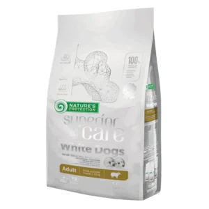 Nature's Protection SC White coat Mini Adult - hrana za odrasle pse malih rasa bele dlake sa jagnjetinom, 1.5 kg