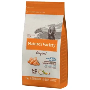Nature's Variety Selected Medium/Maxi Adult - hrana za odrasle pse srednjih i velikih rasa, losos