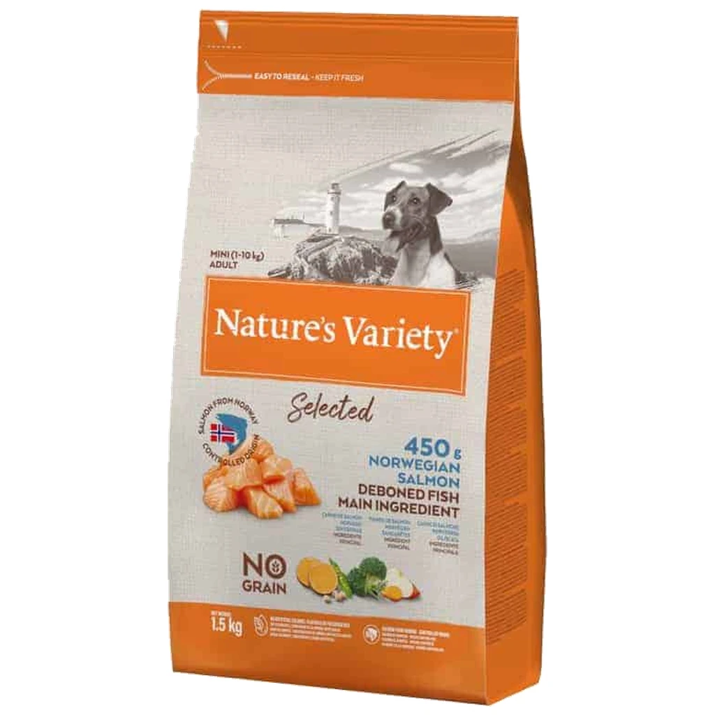 Nature's Variety Selected Mini Adult - hrana za odrasle pse malih rasa, losos