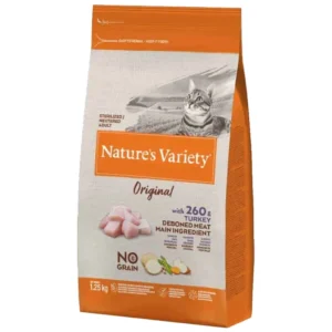Nature's Variety Sterilised Original gain Free - suva hrana za sterilizovane mačke, ćuretina