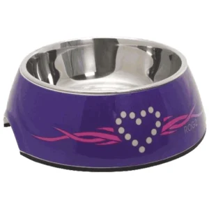Rogz 2 u 1 Bubble Bowlz Purple Chrome - posuda za pse, model Purple Chrome