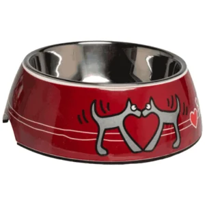 Rogz 2 u 1 Bubble Bowlz Red Heart - posuda za pse, model Red Heart