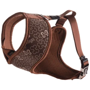 Rogz Am za pse Trendy Wrapz Brown Bones - am za pse sa braon motivom kostiju