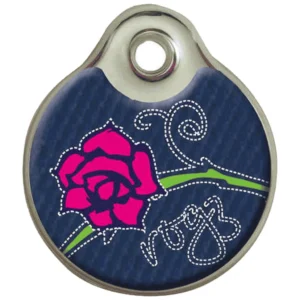 Rogz ID Denim Rose - identifikacioni privezak za pse