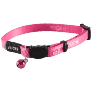 Rogz Kiddy Cat, Pink Hearts - ogrlica za mačke