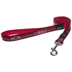 Rogz Red Heart - povodac za pse, crveni