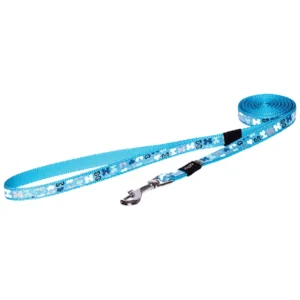 Rogz Trendy Blue Bones - reflektujući povodac za pse