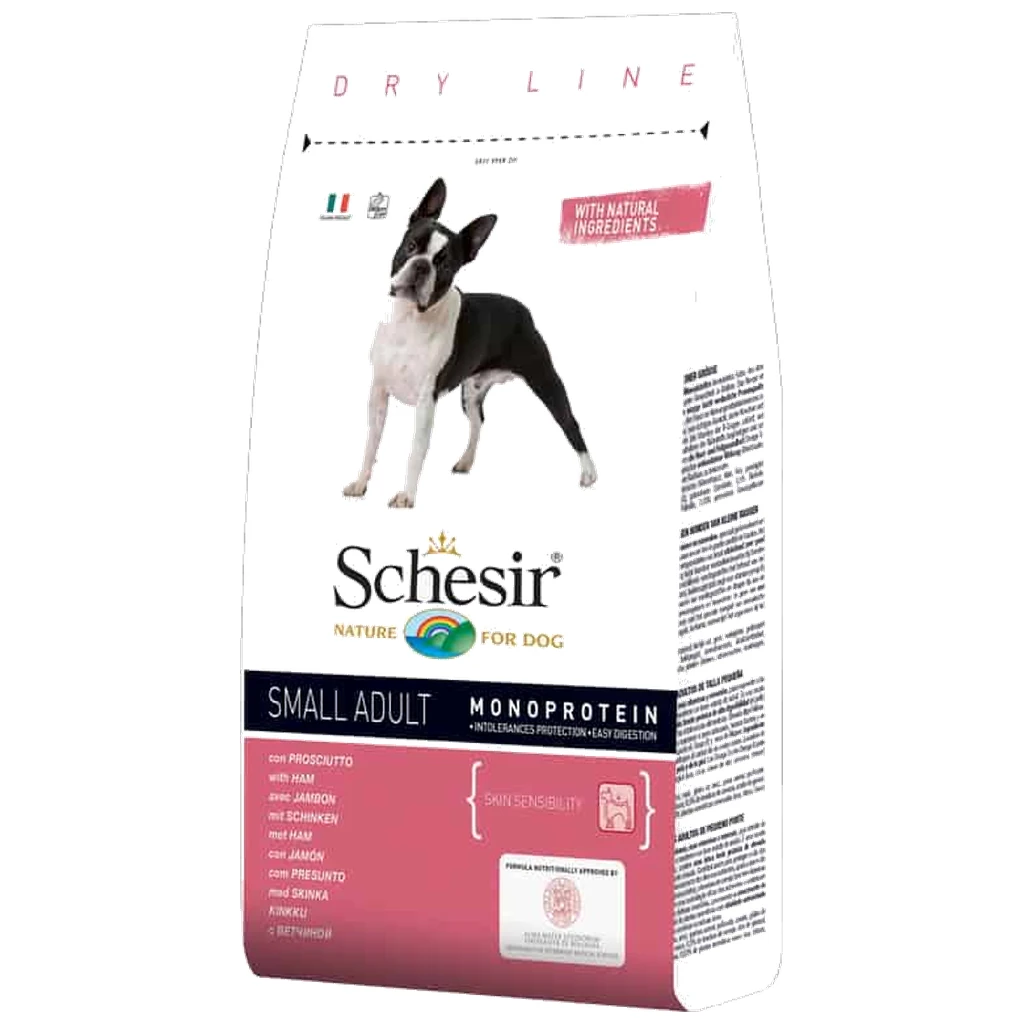 Schesir Hrana Small Adult - hrana za odrasle pse malih rasa, šunka