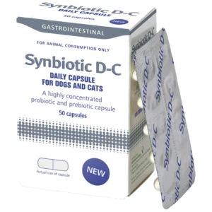 Synbiotic D C 50 - probiotik i prebiotik za pse i mačke, 50 kom.