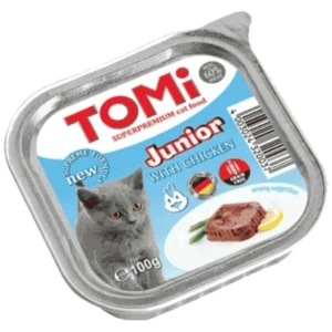 Tomi Junior - vlažna hrana za mačiće, pašteta, 100 g