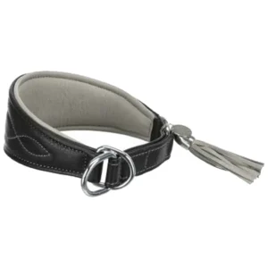 Trixie Active Comfort Sighthound - kožna ogrlica za pse hrtova, crna