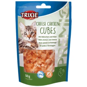 Trixie Cheese Chicken Cubes - poslastica za mačke sa piletinom i sirom, 50 g