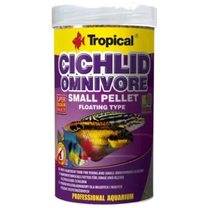 Tropical Cichlid Omnivore Small Pellet - hrana za ciklide, 250 ml